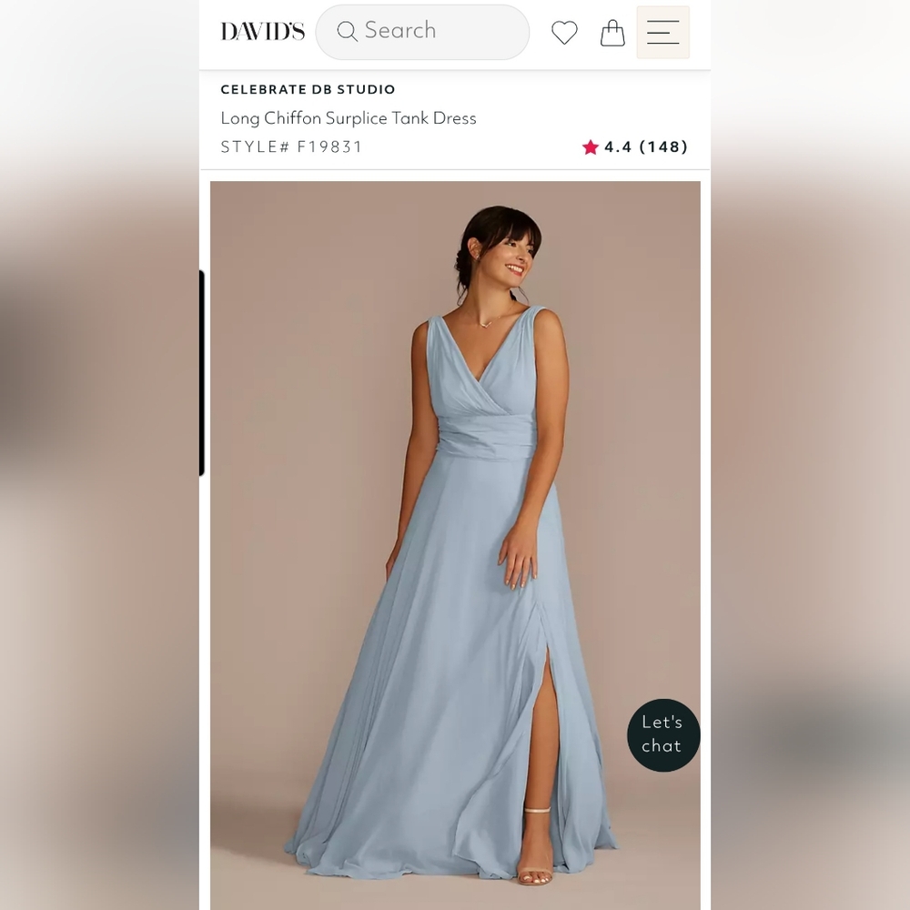 Dusty Blue Bridesmaids Dress